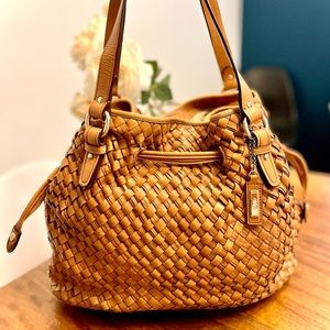 Cole Haan authentic unique basket weave bag